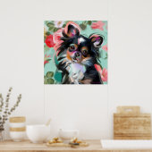 'Süße' Chihuahua-Hundekunst Poster (Küche)