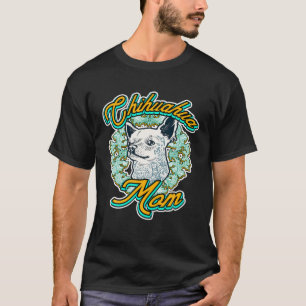 Süße Chihuahua-Hundemutter-Geschenk Vintage Retro  T-Shirt