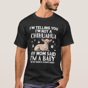 Süße Chihuahua-Kunst für Frauen Mutter-Hunderasse T-Shirt