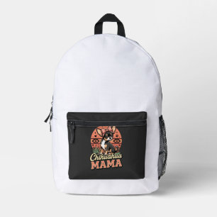 Süße Chihuahua-Mama-Schleife-Hundemutter Bedruckter Rucksack