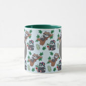 Süße chinesische Pandas-Muster-Monogramm Tasse (Zentrum)