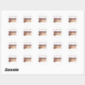 Süße Choco Roll Bäckerei Shop Logo Aufkleber (Blatt)