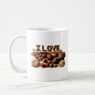 Süße Chocoholic-Kaffeetasse für Schokoladenliebhab Kaffeetasse