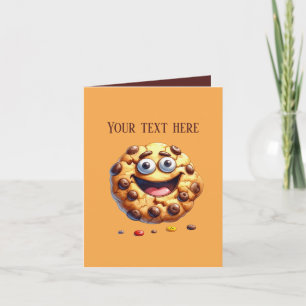 Süße Chocolate Chip Cookie Bäckereiverkäufer  Karte