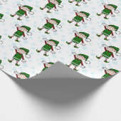 Süsse Christmas Elf Boy Geschenkpapier (Ecke)