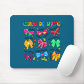 Süße Cinco de Mayo Kokette Schleife Nacho Durchsch Mousepad (Mit Mouse)