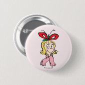 Süße Cindy Lou Who Porträt Button (Vorne & Hinten)