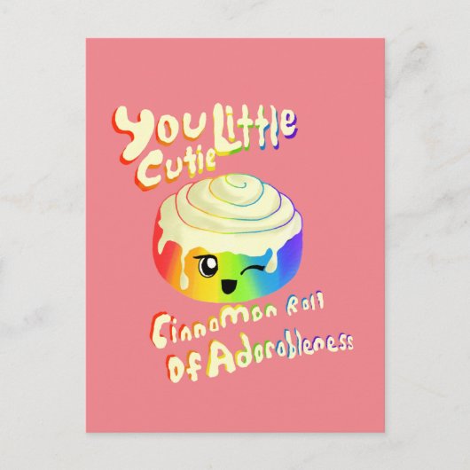 Süsse Cinnamon Roll for Pride 2019 Postkarte (Vorderseite)