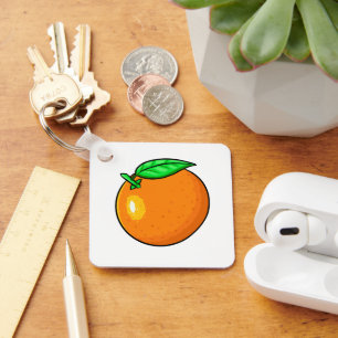 Süße Clementine Schlüsselanhänger