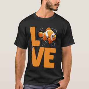 Süße Clownfisch-Kunst für Männer Frauen Clownfisch T-Shirt