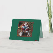 Süße Cocker Spaniel Weihnachtsplätzchen Karte (Rückseite)