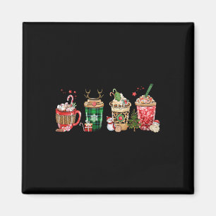 Süße Coffee Latte Weihnachten Erntedankfest Famili Magnet