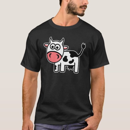 Süße Comic-Kuh 1 T-Shirt (Vorderseite)