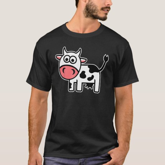 Süße Comic-Kuh 1 T-Shirt (Vorderseite)