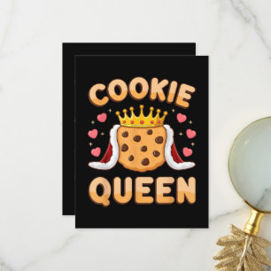 Süße Cookie-Königin Lustiger Backliebhaber Dankeskarte