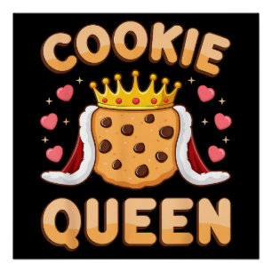 Süße Cookie-Königin Lustiger Backliebhaber Poster