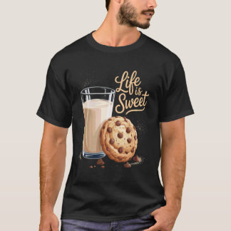 Süße Cookie-Milch-Snack-Liebhaber Nationaler Cooki T-Shirt