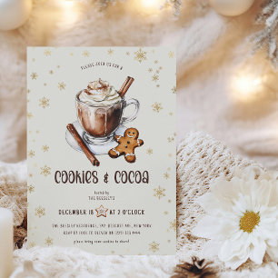 Süße Cookies & Kakao-Weihnachtsfeier Einladung