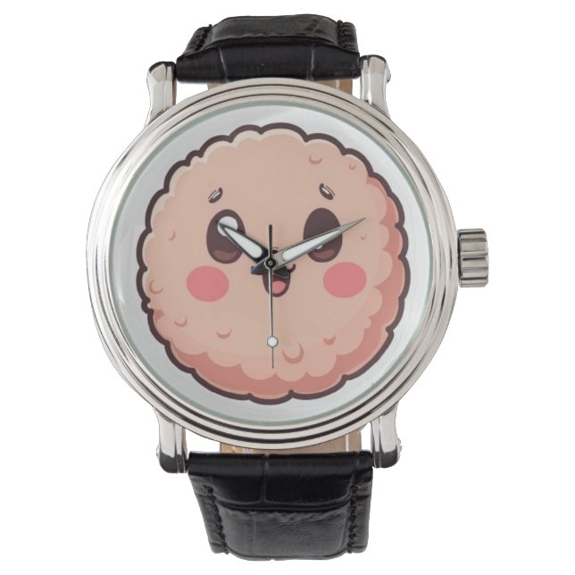 Süße Cookies-Uhr Armbanduhr (Vorderseite)