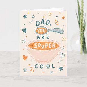 Süße, coole Dad-Grußkarte Karte