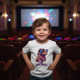 Süße coole T-Rex-Dinosaurier-Sonnenbrille Kleinkin Baby T-shirt