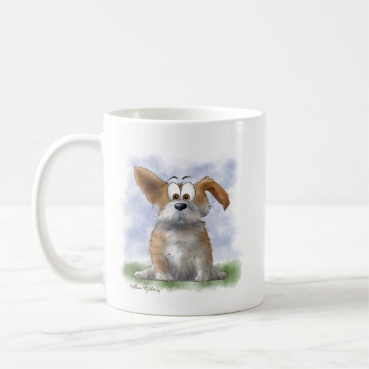 Süße Corgi-Cartoon Kaffeetasse (Links)