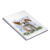 Süße Corgi-Cartoonfigur Notizblock (Rechte Seite)