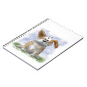 Süße Corgi-Cartoonfigur Notizblock (Linke Seite)
