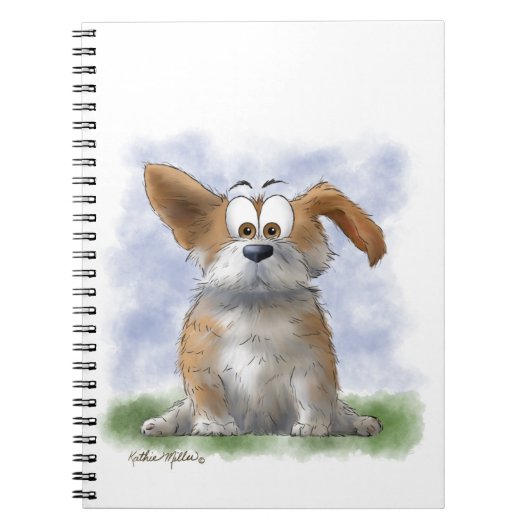 Süße Corgi-Cartoonfigur Notizblock (Vorderseite)
