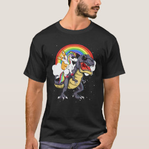 Süße Corgi-Fahrt-Einhorn-Fahrt-Dinosaurier-Gif T-Shirt