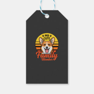 Süße Corgi-Familienmitglied-Hundefreund Geschenkanhänger