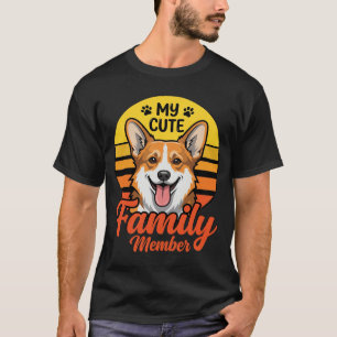 Süße Corgi-Familienmitglied-Hundefreund T-Shirt
