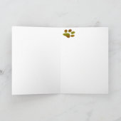 Süße Corgi-Gesichts-Karte Karte (Innenseite)