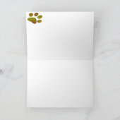 Süße Corgi-Gesichts-Karte Karte (Innenseite)