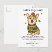 Süße Corgi hässlicher Rentier Pullover Weihnachten (Vorne/Hinten)