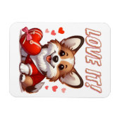 Süße Corgi Liebe Magnet (Horizontal)