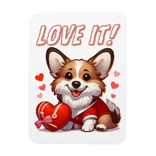 Süße Corgi Liebe Magnet (Vertikal)