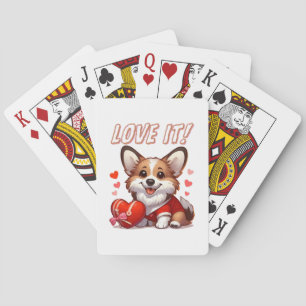 Süße Corgi Liebe Spielkarten