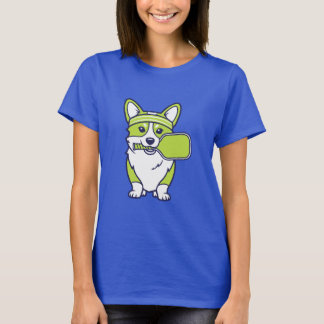 Süße Corgi-Pickleball-Spieler-Illustration-- Lusti T-Shirt