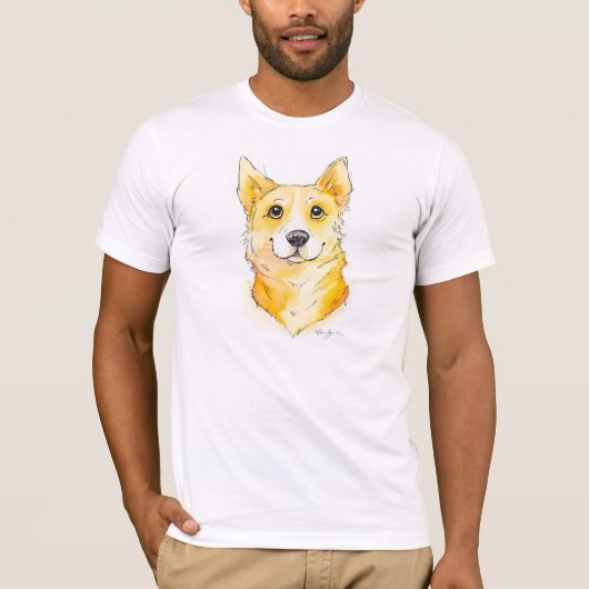 Süsse Corgi T-Shirt (Vorderseite)