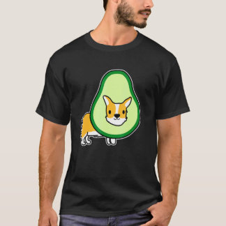 Süße Corgi und Avocado Corgi Idee Paleo T-Shirt