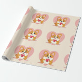 süße Corgi-Verpackung Geschenkpapier (Ungerollt)