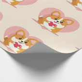 süße Corgi-Verpackung Geschenkpapier (Ecke)