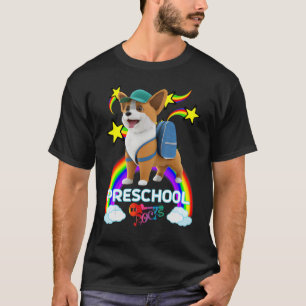 Süße Corgi-Welpen-Rucksack-Baseballkappe VORSCHULE T-Shirt