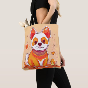 Süße Corgi-Zeichentrickfigur Tasche