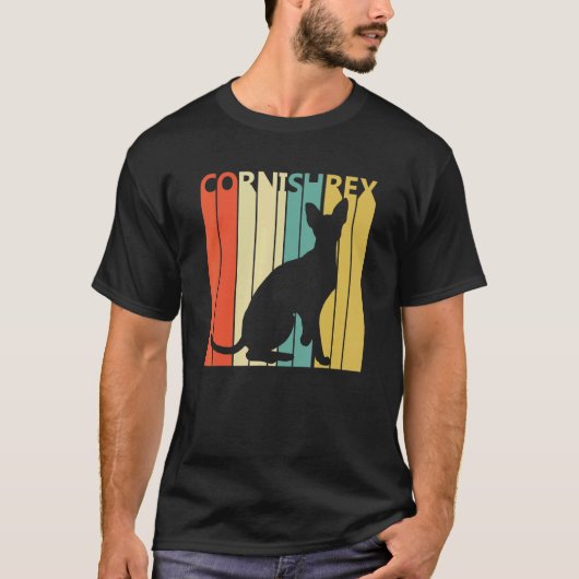 Süße Cornish Rex Katze T-Shirt (Vorderseite)