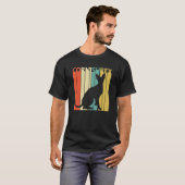 Süße Cornish Rex Katze T-Shirt (Vorne ganz)