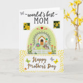 Süße Cottage Muttertags-Karte Karte (Gelbe Blume)