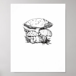 Süße Cottagecore-Ästhetik Pilz Pilze Goblinco Poster