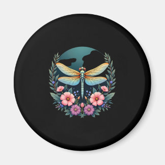 Süße Cottagecore Florale Libelle Ästhetik Mädchen  Magnet